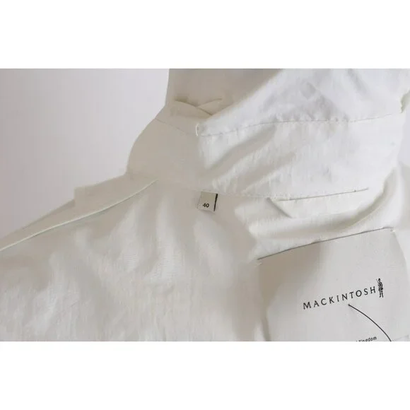 NWT Mackintosh Oversized Waterprpof Military Parka SZ 40 White $1,350